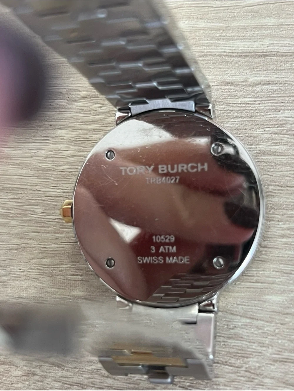 Tory Burch Two-Tone Gold and Silver Reva Bracelet Watch